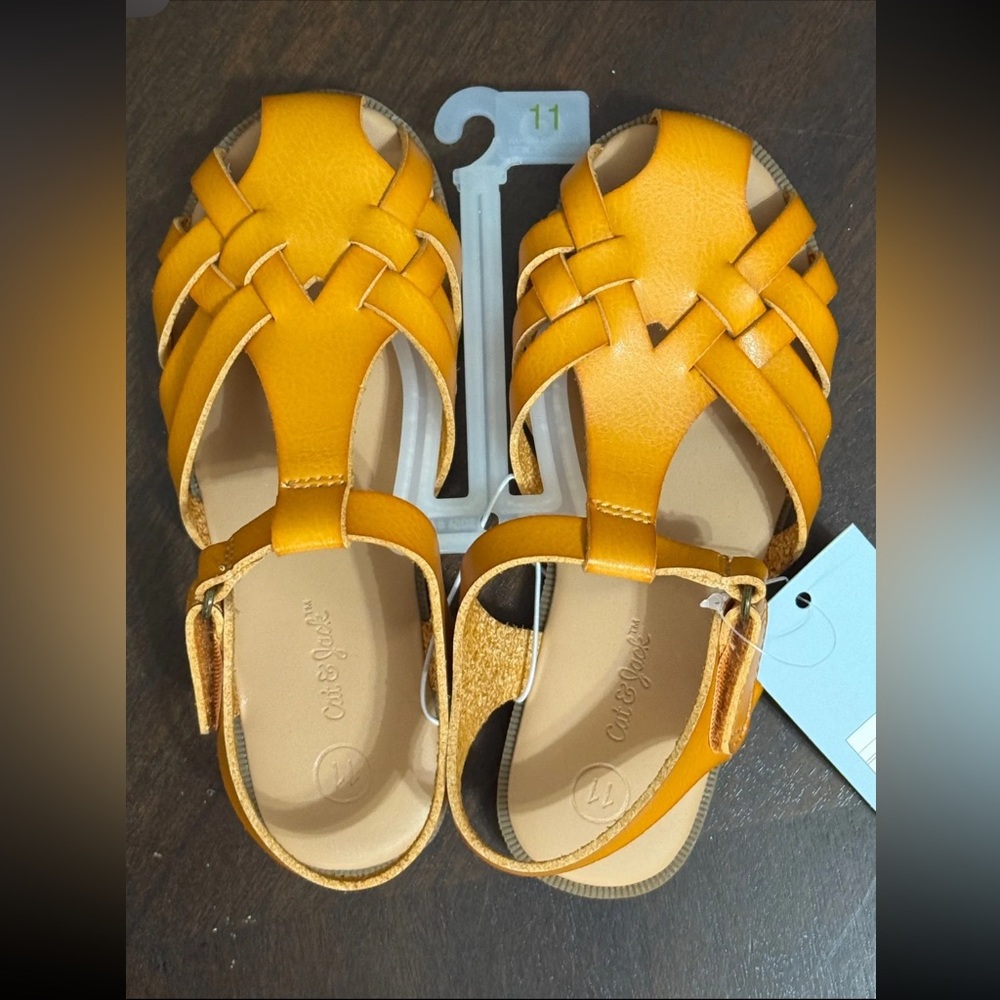 Cat & Jack Kids' Yellow Sandals